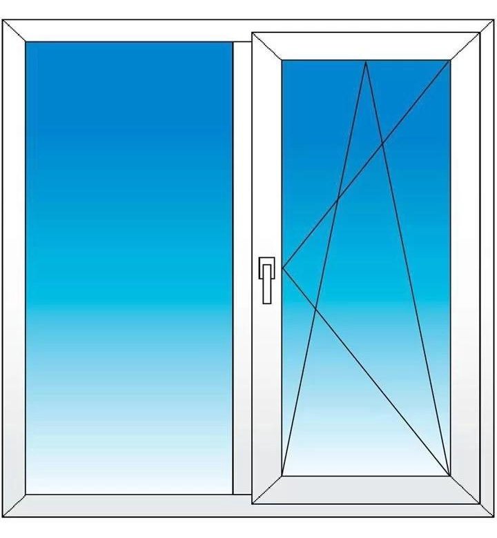 Двухстворчатое окно