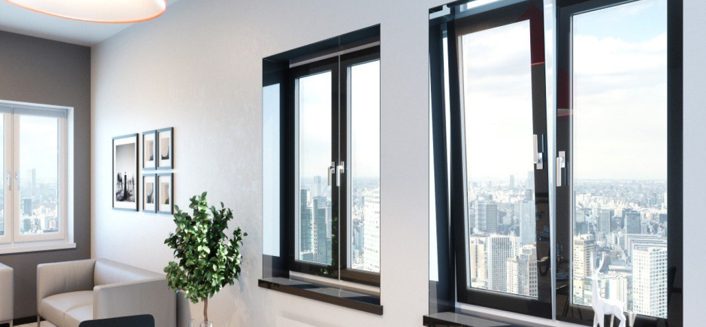 Современные пластиковые окна в интерьере