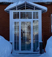 Остекление крыльца тамбура